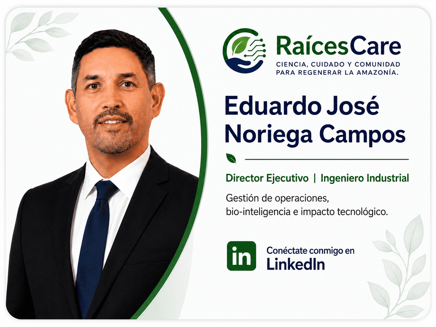 Retrato de Eduardo José Noriega Campos